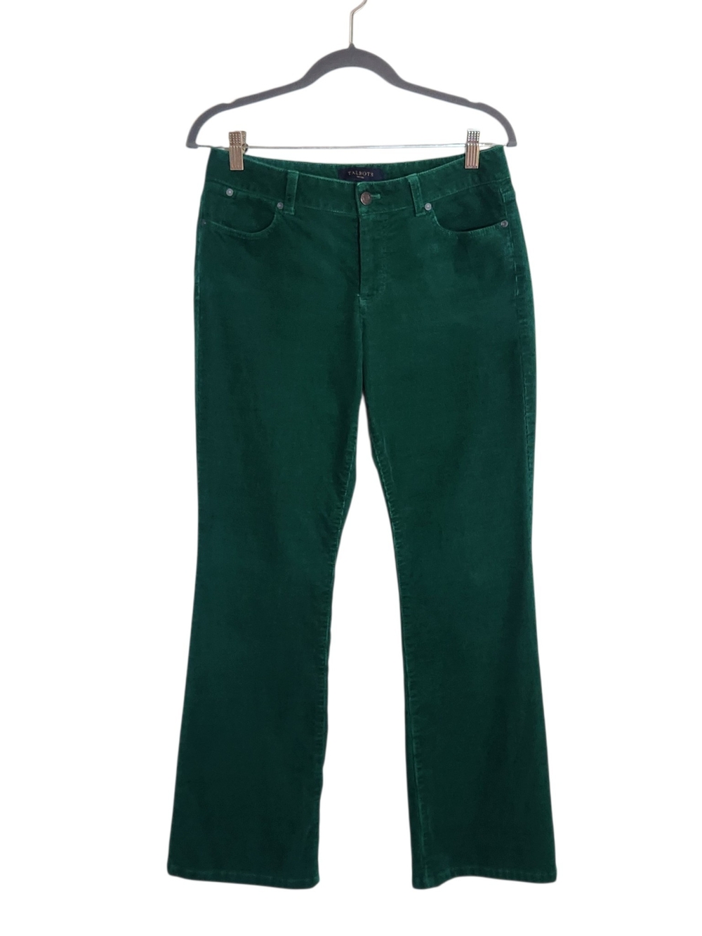 Talbots Green Curvy Bootcut Corduroy Pants Size 6 Petite